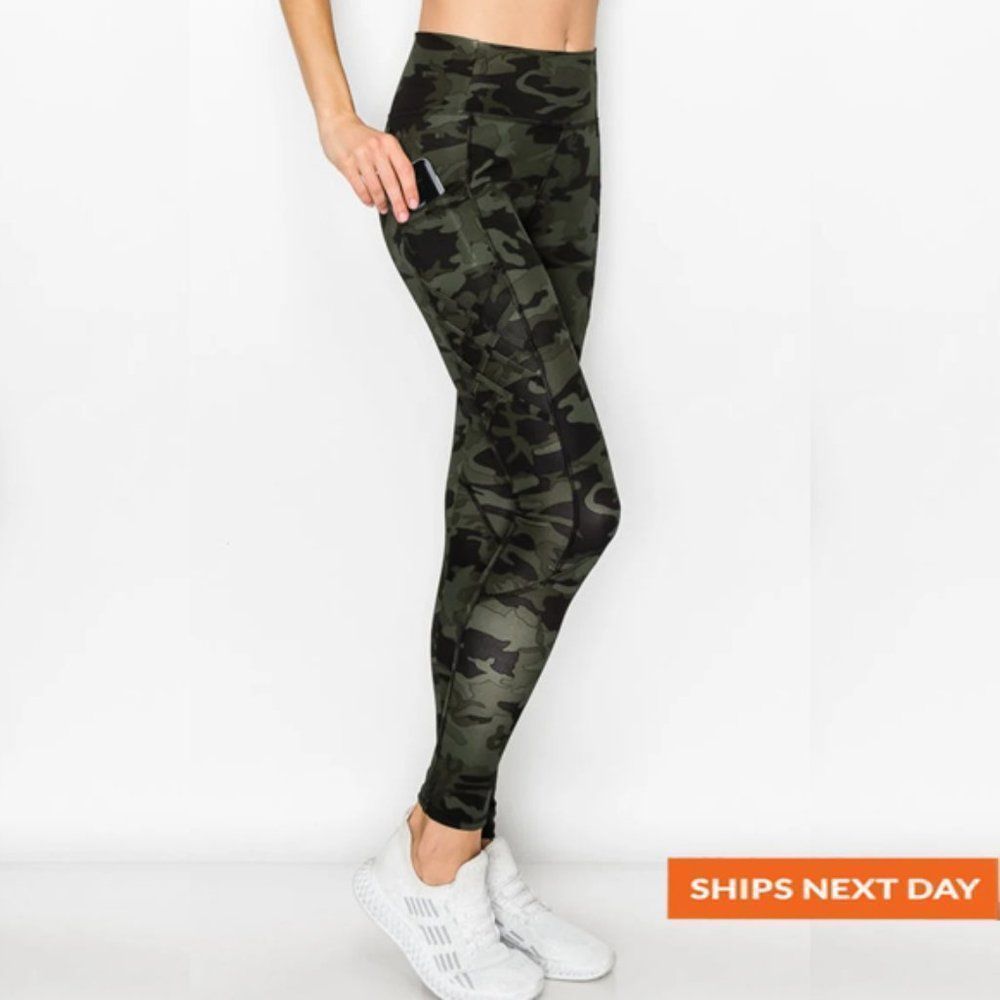Crisscross Detail Pocket Legging - Pocket Leggings - Leggings - Tights